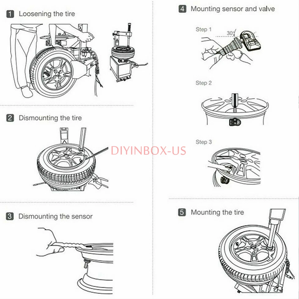 4Pcs Tire Pressure Sensor TPMS 40700-1AA0C For Nissan Titan Murano Pathfinder US Foto 4 de 4