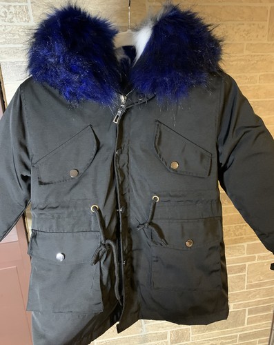Children’s Colorful Warm Winter Faux Fur Jacket Parka Coat - 第 3/10 張圖片