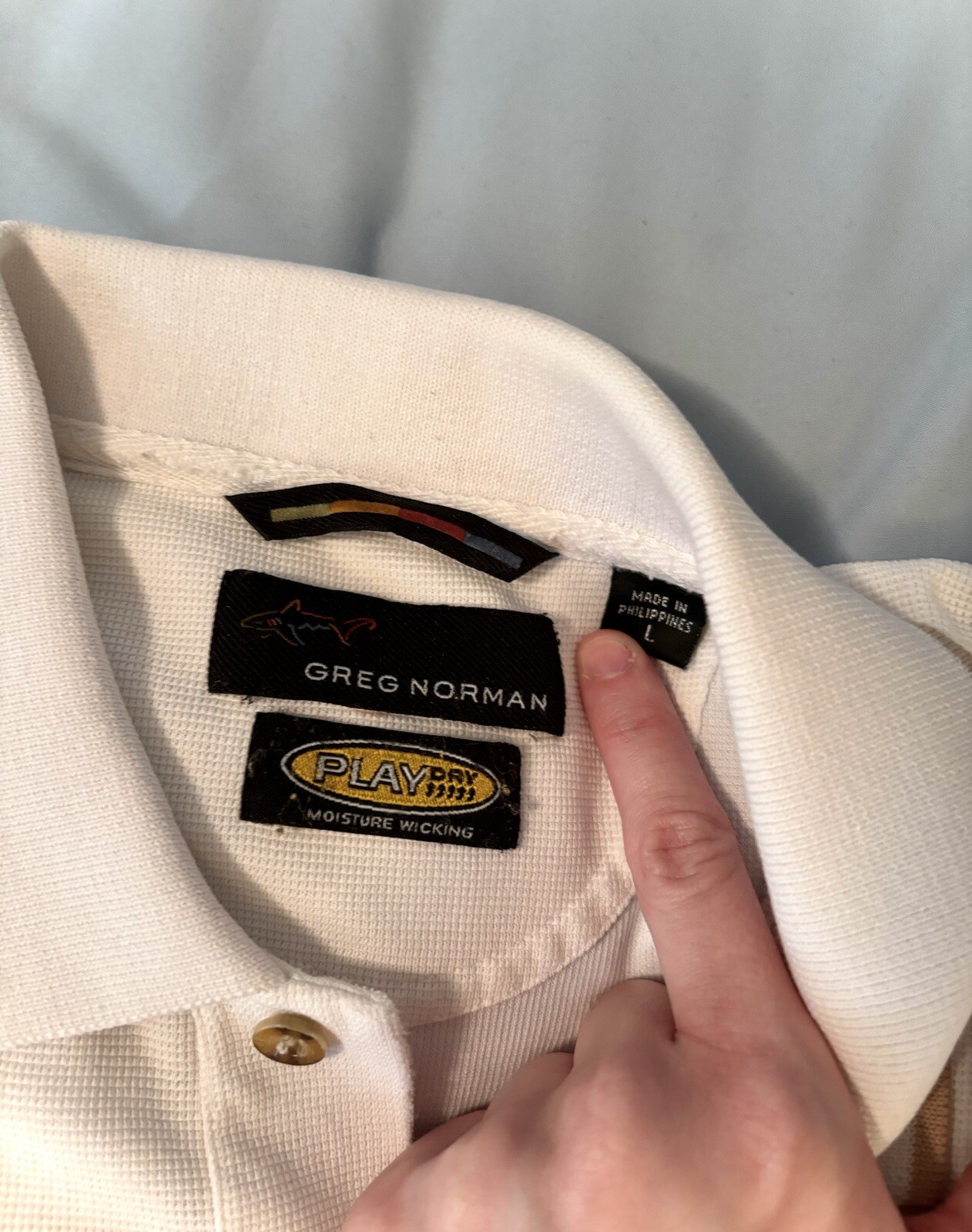 Greg Norman Classic Solid White Polo Essentials E… - image 2