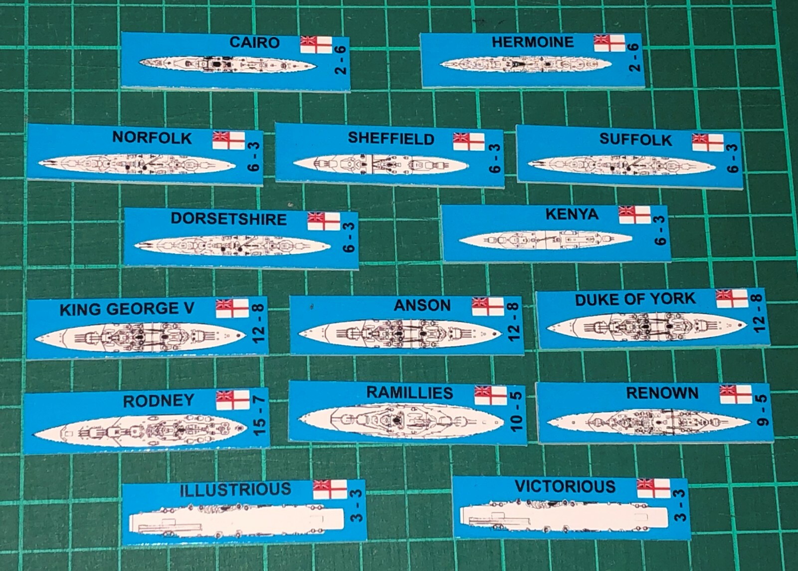 Midway British home fleet expansion, for Avalon Hill, 86 counters + rules eBay