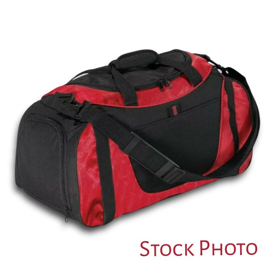 Bolso de Lona Country Fair Rojo y Negro BG1040 Escuela Gimnasio Entrenamiento Ejercicio Durante la Noche Foto 2 de 2