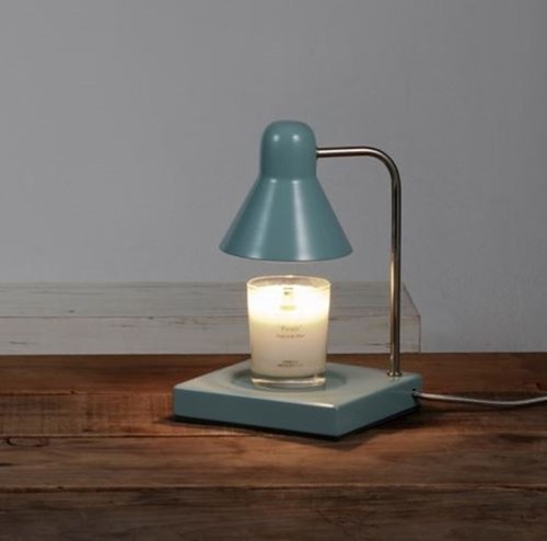 Memory Lane Candle Warmer Electric Halogen Lamp Stand CMC Spearmint Silver 220V - Picture 2 of 5