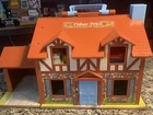 Vintage Fisher Price Little People Tudor Doll House 1980 With Accessories #952