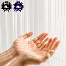 White Window Blind No Drill Vertical Fabric Privacy Shade  Easy Fit 1 Pane