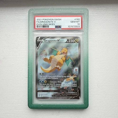 Pokemon 2021 Dragonite V 192/203 Alt Art Evolving Skies GEM MINT PSA 10 [UK]