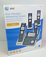 AT T CL83451 1.9 GHz Four Handsets Single Line Cordless Phone Answering System
