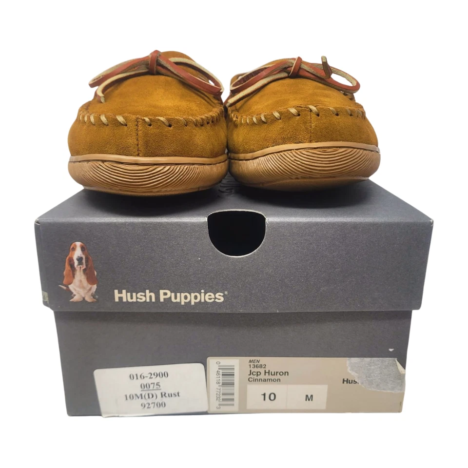 Hush Puppies Men's Moccasin Slippers Sz. 10 Leather - Image 3 of 4