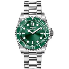 Invicta Men's Watch Pro Diver Quartz Green Dial Stainless Steel Bracelet 49695