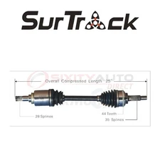SurTrack CV Axle Shaft for 2008-2010 Mazda Tribute 2.3L 2.5L L4 - Constant cn