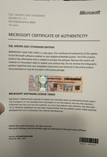 Microsoft SQL Server 2025 Standard Edition - 16 Core Server License No Media 