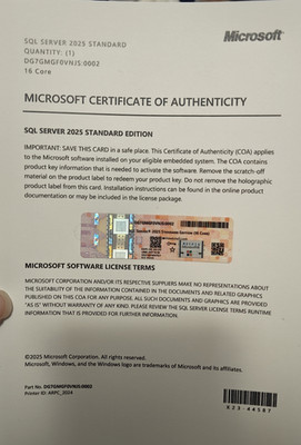 Microsoft SQL Server 2025 Standard Edition - 16 Core Server License (No Media)