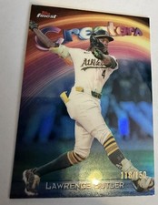 Lawrence Butler 2025 Topps Finest Creators C-25 Sky Blue Refractor 118/150