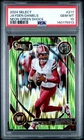 2024 Panini Select Jayden Daniels #217 Neon Green Shock RC PSA 10
