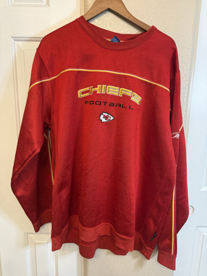 Men's Kansas City Chiefs Reebok Sweatshirt Size Medium red Read 