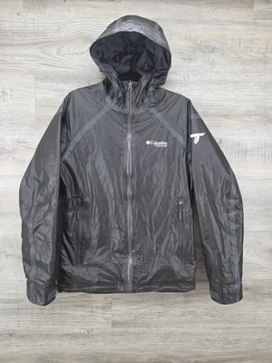 Columbia Titanium OutDry Rain Jacket Mens Small Black Shell Waterproof