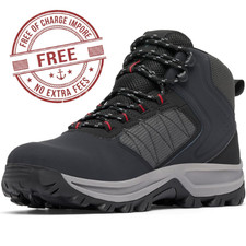 Columbia Transverse™ Hike Waterproof Men's Black/Mountain Red Soft NEW WITH BOX