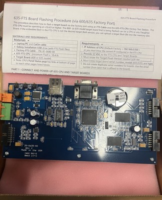 *NEW* Galaxy Control Systems 20-0635-50 635 CPU Central Processing Unit Rev F