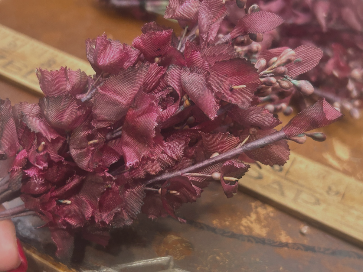ヴィンテージ　お花 vintage 1940s lilies of the valley flowers 2 bundles 12 branches