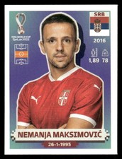 2022 Panini World Cup Stickers #SRB13 Nemanja Maksimovic - SCR