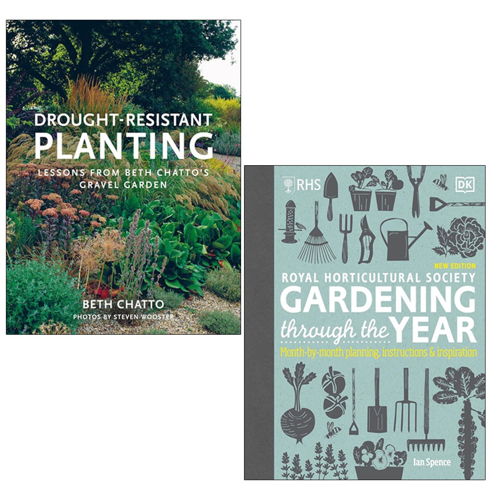 Drought-Resistant Planting,RHS Gardening Through the Year 2 Books Collection Set