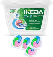 Laundry Deternt Pods, Liquid Pacs 3-in-1 Powerful Clean Remover, Fabric