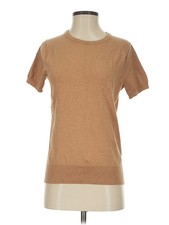 Lands' End Women Brown Sweatshirt XS