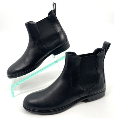 ECCO Women's size US 7-7.5 EU 38 Touch 15 B Chelsea Boot Black Leather Pull On