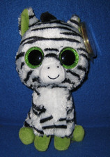 TY BEANIE BOOS - ZIG-ZAG the 6" ZEBRA - MINT with MINT TAGS