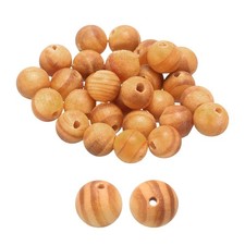 100pcs 6mm King-Wood Round Polished Wooden Loose Beads for Craft