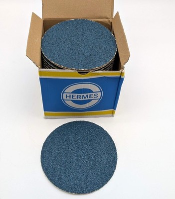 Hermes BW 184 VEL 5'' Sanding Discs 40 Git Velour Backed Zirconia Alum Pack of 50