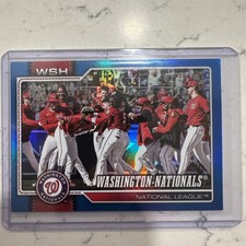 2026 TOPPS 75 Years Series 1 WASHINGTON NATIONALS BLUE TEAM REFRACTOR # /150