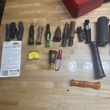 Lot Of  13 Vintage Hunting Calls Mini Predator  Crow Deer Owl Bird