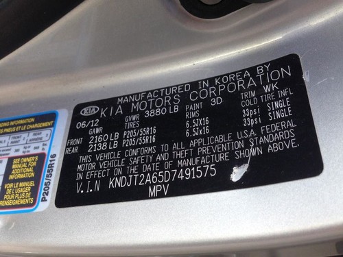 Left Driver Rear Door Window Motor 82450-1M000 Fits 2010-2013 Kia Soul 76283 - Picture 22 of 22