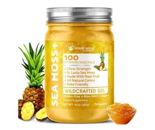 WELLNESS LABSRX Irish Sea Moss Gel Raw - Wildcrafted Superfood Seamoss Gel -...