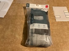 Gildan Select Mens Cotton Classic Briefs 6-Pack Black Gray Waistband Small