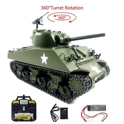 Metal Mato 1/16 M4A3 Sherman 1230 RTR RC Tank Infrared Version Barrel Recoil