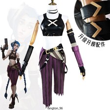 League of Legends Arcane Jinx Cosplay Costume Full Set Women Comic Convention