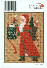 2000 Santa by Prairie Schooler cross stitch pattern