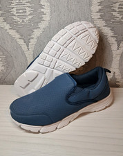 women's blue cotton traders slip on casual shoes UK 6