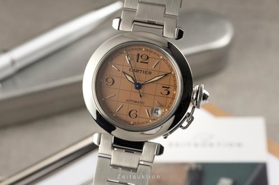 Cartier Pasha C Edelstahl Automatik Herrenuhr Ref. W31024M7 Klassiker