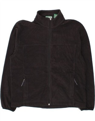 L.L.BEAN Herren Fleecejacke UK 40 Large schwarz Polyester CU08