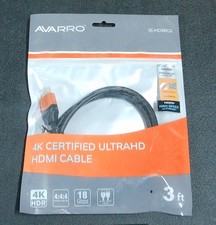 VARRO 1E-HDMIC3 Certified Premium High Speed HDMI Cables with Ethernet, 3'