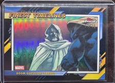 2026 Topps Finest Fantastic Four- Finest Timelines TL-10 Doom Black Refract 1/10
