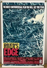 RIVER'S EDGE ROLLED ORIG ONE SHEET MOVIE POSTER KEANU REEVES CRISPIN GLOVER 1986