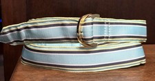 Vineyard Vines Multi-color Striped Ribbon Belt Sz S 1-1/4 Wide VGUC
