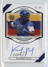 2021 Panini National Treasures International 1/99 Keibert Ruiz #IT-KR Auto 16n7