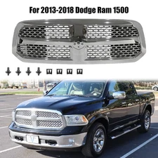 Chrome Front Bumper Upper Grille For 2013-2018 Dodge Ram 1500 Laramie Style