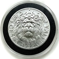 2022 Niue Czech Republic Lion 1 oz. .999 Silver Round BU Coin in Capsule
