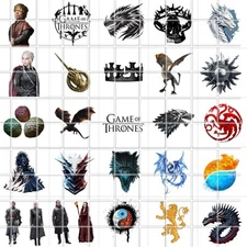 Game Of Thrones  Waterslide Finger Nail Decals Instructions set of 50 Bonus JH