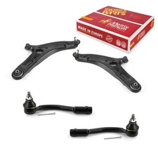 Front Lower Control Arm & Outer Tie Rod End Kit for 2010-2013 Kia Soul 2.0L